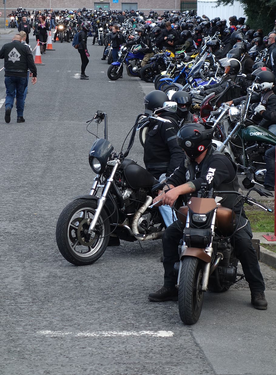 bikers, motorbike, motorcycling, motorcycle, bike, mechanic, harley, street, power, vehicle