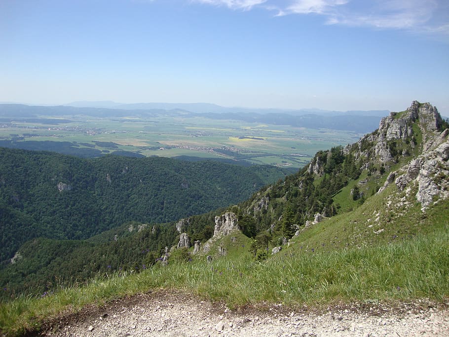 mountains, nature, slovakia, lanscape, hill, mornig, mountain, summer, landscape, outdoors