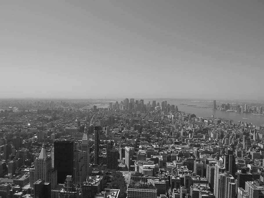 udara, foto, kaki langit kota, New York, Ny, Nyc, Kota New York, kota, kaki langit, apel besar