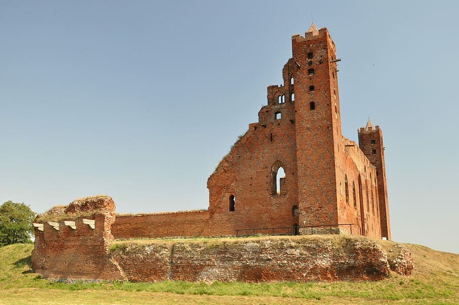teutonic, knights, Castle, Teutonic Knights, castle of the teutonic knights, building, architecture, monument, the museum, brick