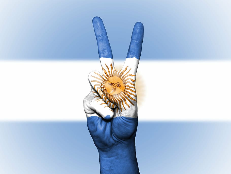 白, 青, ストライプ, 太陽の旗, 平和, アルゼンチン, 旗, 国, シンボル, 愛国者