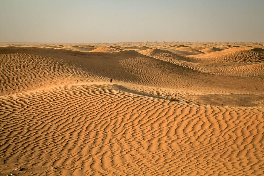 aerial, photography, daytime, Desert, Tunisia, Sahara, sand, sand dune, arid climate, landscape