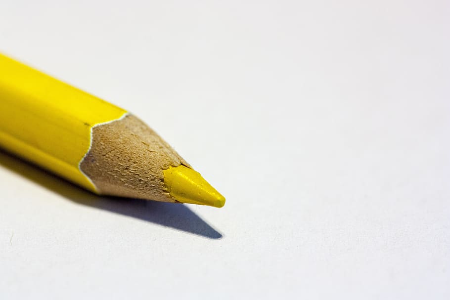 kuning, dipertajam, pena warna, pena, pensil warna, warna-warni, krayon, pasak kayu, cat, warna