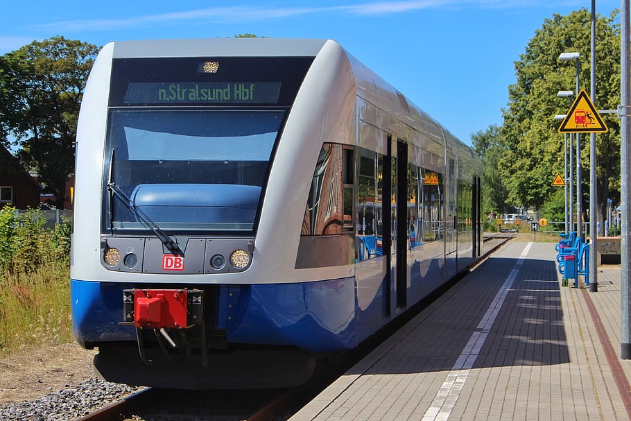 usedomer bäderbahn, deutsche bahn, transport, dbag, passengers, railway, usedom, regional train, db, diesel railcar