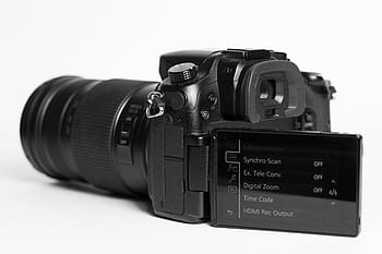 black dslr camera, Dslr, Mirrorless, Lumix, Panasonic, micro four third, camera, photo camera, video camera, 4k camera