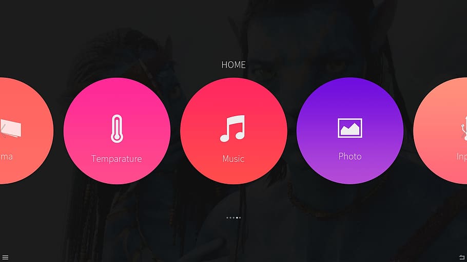 music home screenshot, ui, circle, tv menu, vector, infographic, backgrounds, data, business, illustration