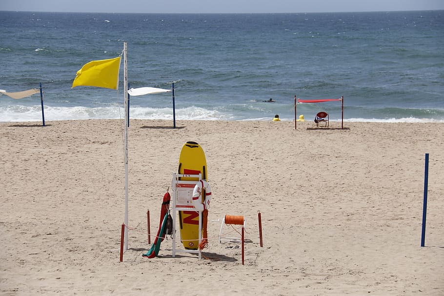 security, beach, yellow, mar, beira mar, safety, salvador, salt water, sea, sand