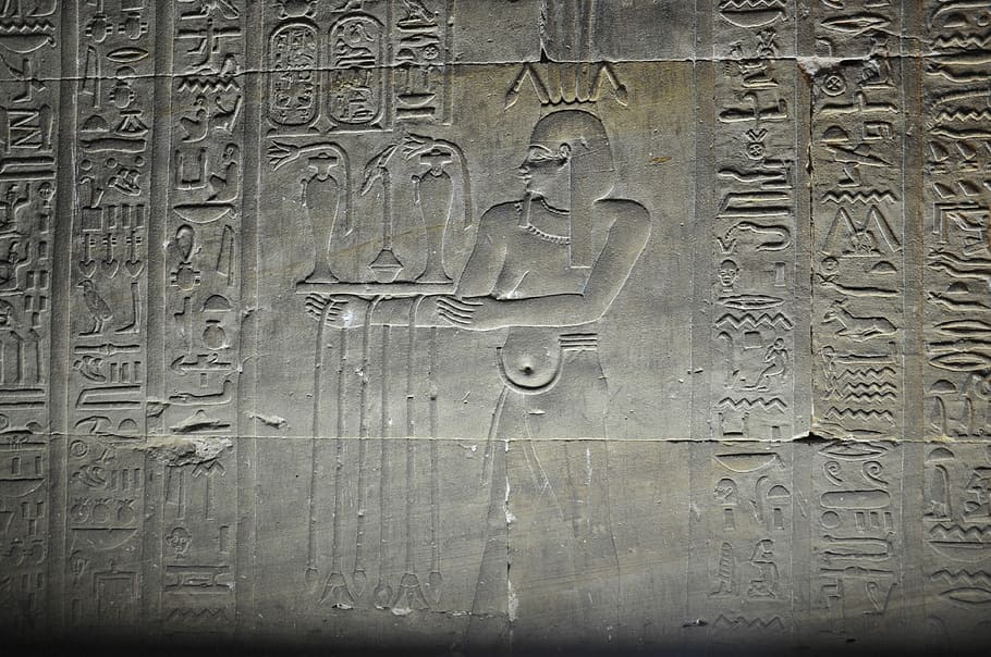 エジプト, 寺院, 象形文字, ファラオ, エジプトの寺院, 旅行, 彫像, 列, ピエール, 歴史