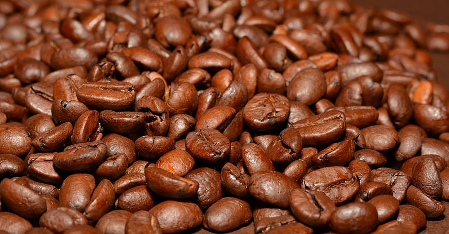 茶色のコーヒー種子, コーヒー豆, ロースト, 香り, カフェイン, 焙煎, コーヒー, 閉じる, 食べ物と飲み物, 茶色