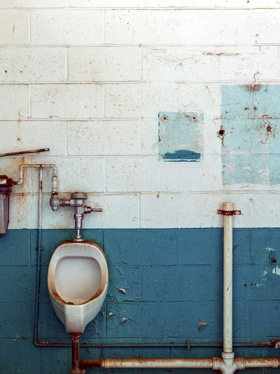 Toilet, Loo, Wc, Urinal, sanitaryblock, old toilet, man toilet, prison, west virginia, state prison