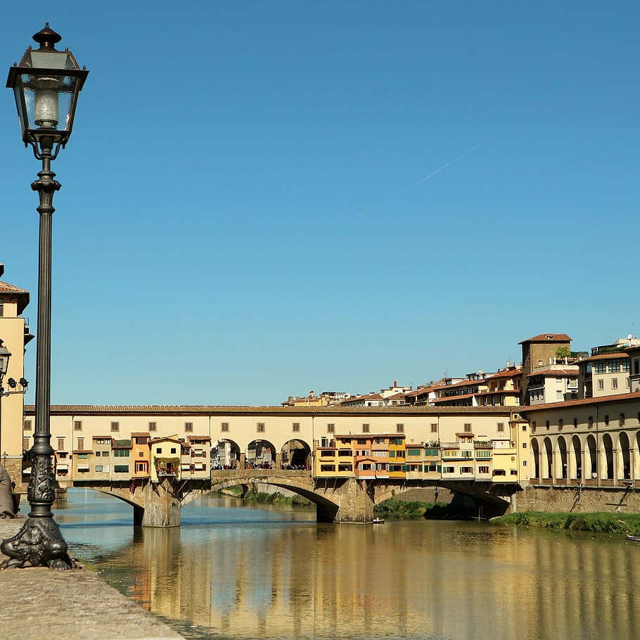 ponte vecchio, florence, italy, holiday, mediterranean, summer, tourist attraction, tuscany, monument, old