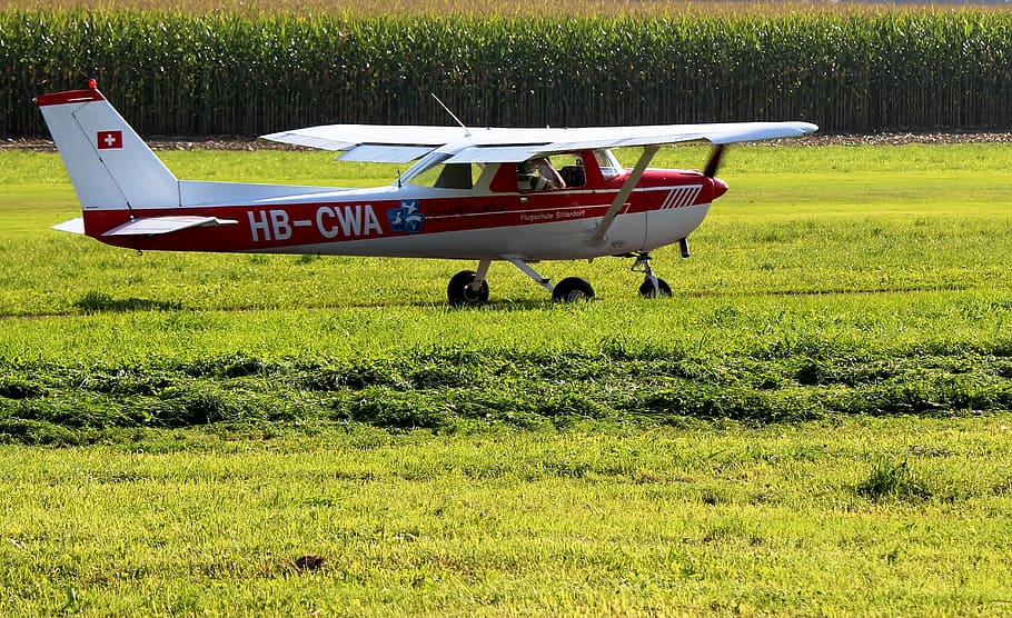 cessna, air traffic, flight school, learn to fly, exercise, sitterdorf, thurgau, switzerland, landing site, country field
