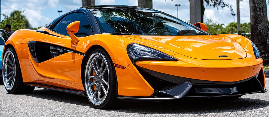 McLaren, mobil supercar, mobil, mobil mewah, mobil sport, Kendaraan bermotor, angkutan, mode transportasi, kuning, warna oranye
