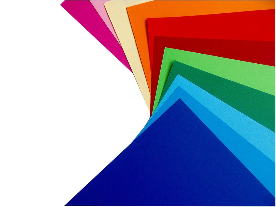 colored paper, paper, colorful, paper stack, rainbow, cards, write, waste paper, retro, design