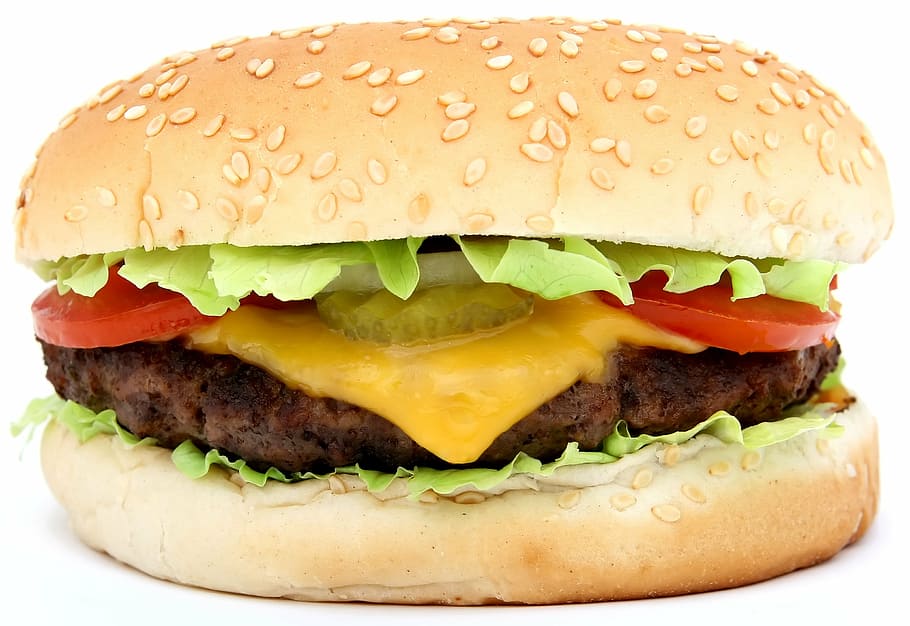 hamburguesa con queso, apetito, carne de res, grande, pan, bollo, hamburguesa, calorías, queso, color