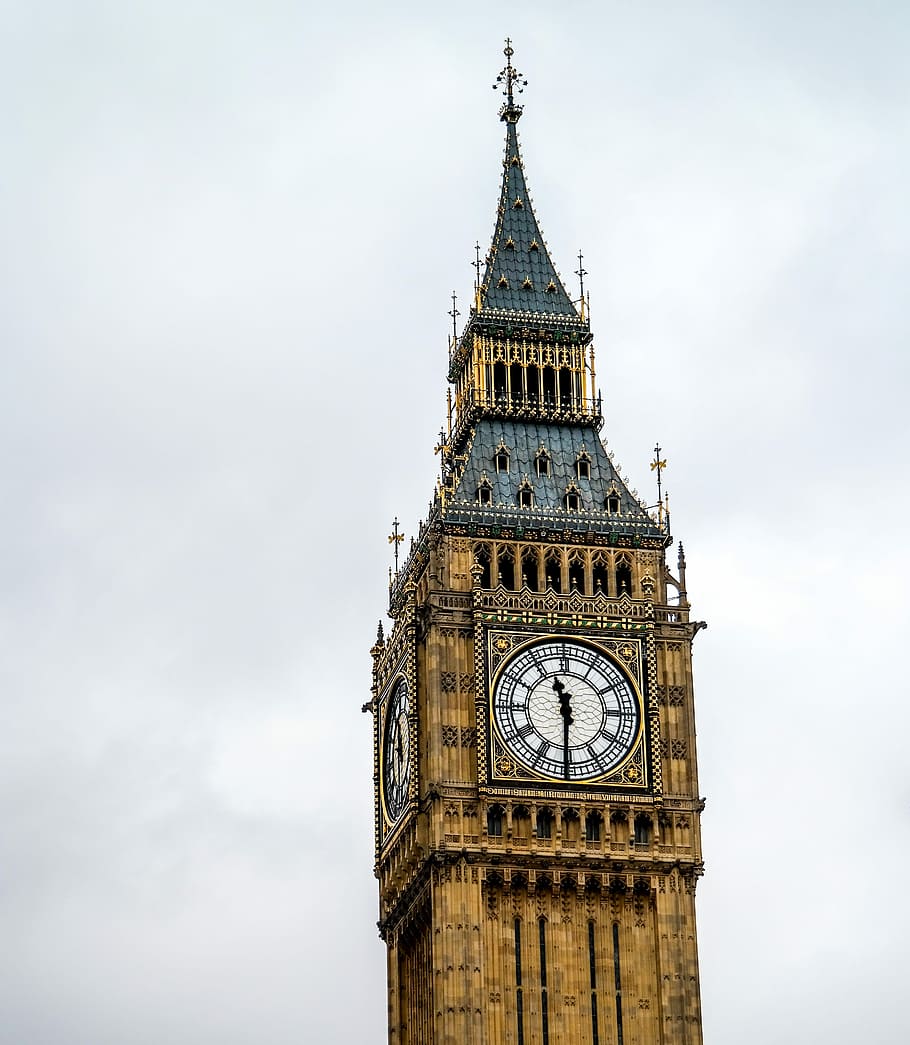 Big Ben, England, United Kingdom, great britain, night, tower, architect, parliament, clock, london