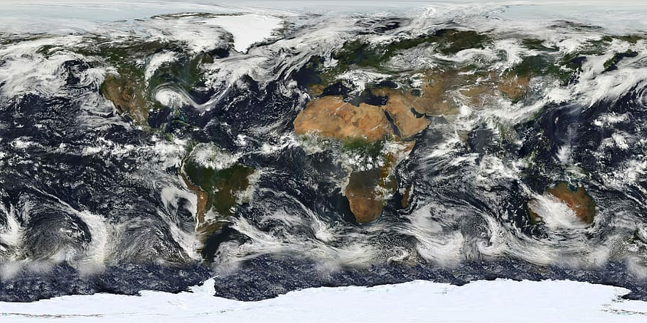 world weather system photo, weather forecast, map of the world, earth, world, globe, continents, satellite image, global, map