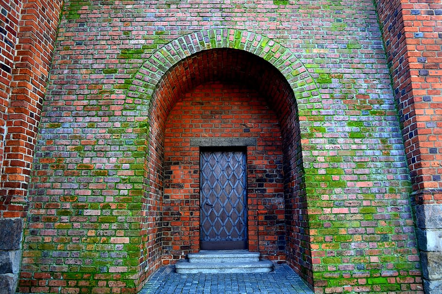 lake dusia, gateway, monument, architecture, brick, the gothic, arch, built structure, brick wall, wall