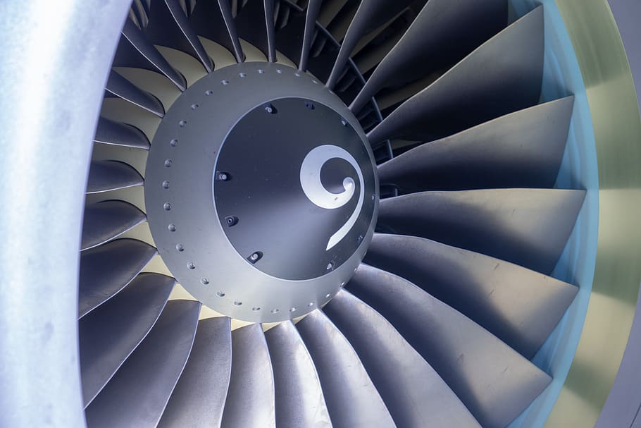 turbine, technology, engine, industry, machine, power, transportation system, propeller, spiral, metal