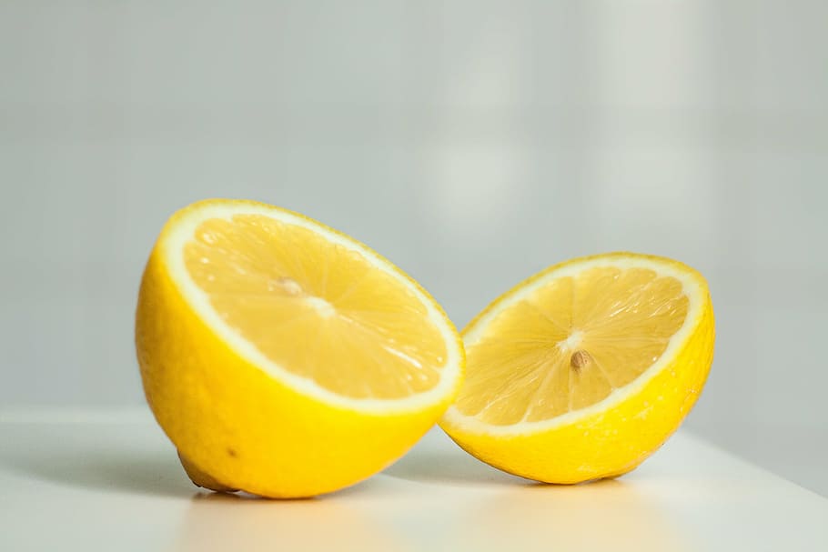 sliced yellow lemon, lemon, yellow, citrus, fruit, organic, juicy, ripe, natural, vitamin