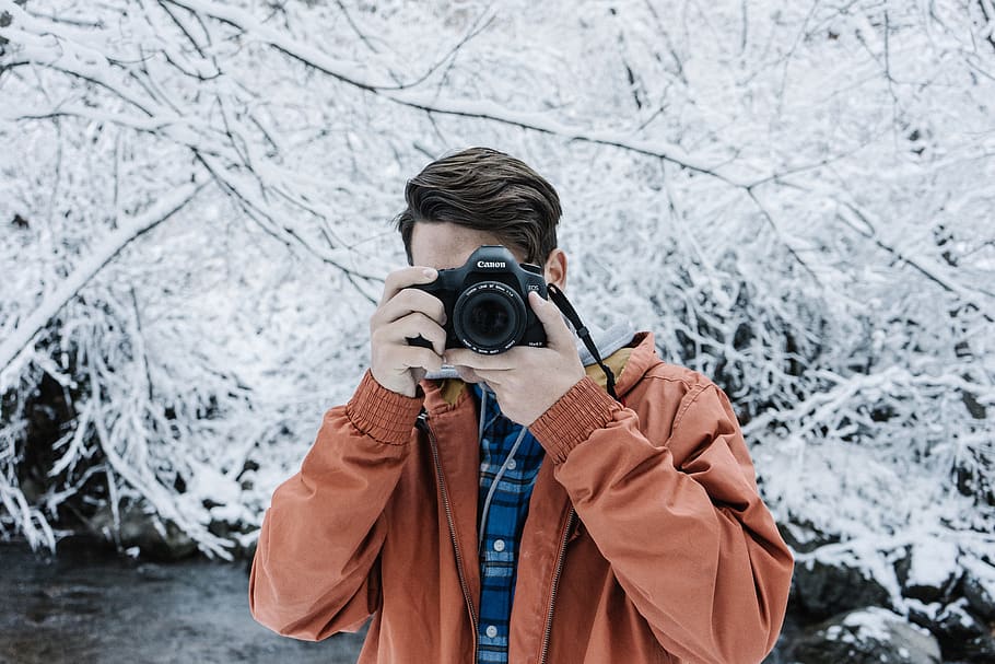 people, man, photographer, photography, canon, camera, lens, kit, dslr, snow