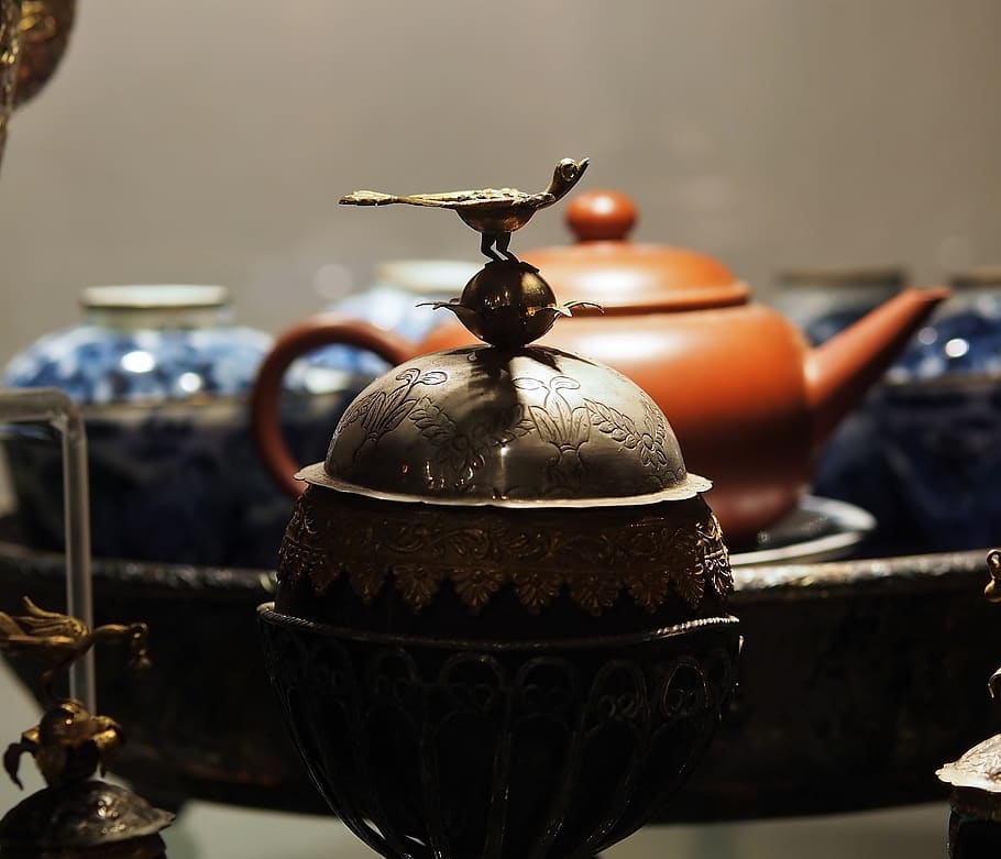drink, coffee, cup, tea, teapot, pot, vintage, old, decoration, kitchenware