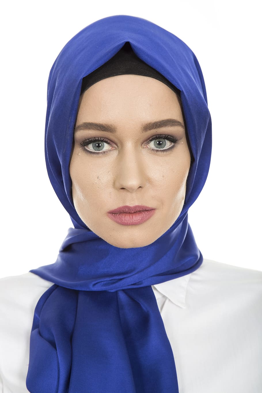 hijab, head cover, hair, scarf, women's, long hair, model, overview, exposure, portrait