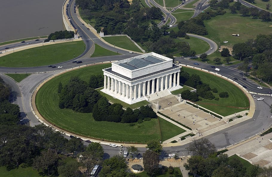 Washington Dc, Lincoln Memorial, punto de referencia, monumento, arquitectura, histórico, edificio, Estados Unidos, famoso, paisaje