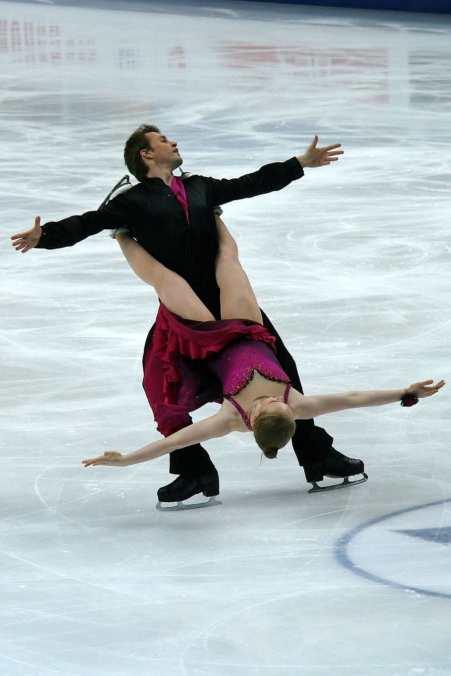 pameran ice skating, tokoh, skating, kejuaraan, menari, pasangan, pria, wanita, musim dingin, es