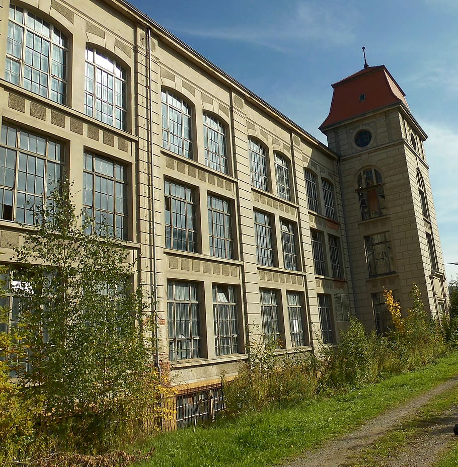 house, building, factory, architecture, industrial architecture, large windows, abandoned, building exterior, built structure, window