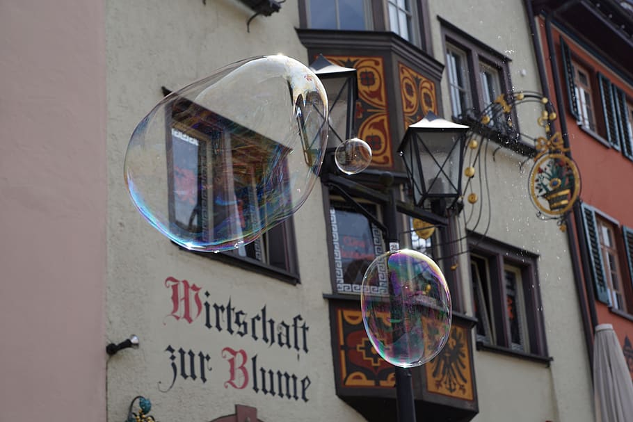 rottweil, soap bubbles, facade, saying, wall, window, german, festival, blow, soap