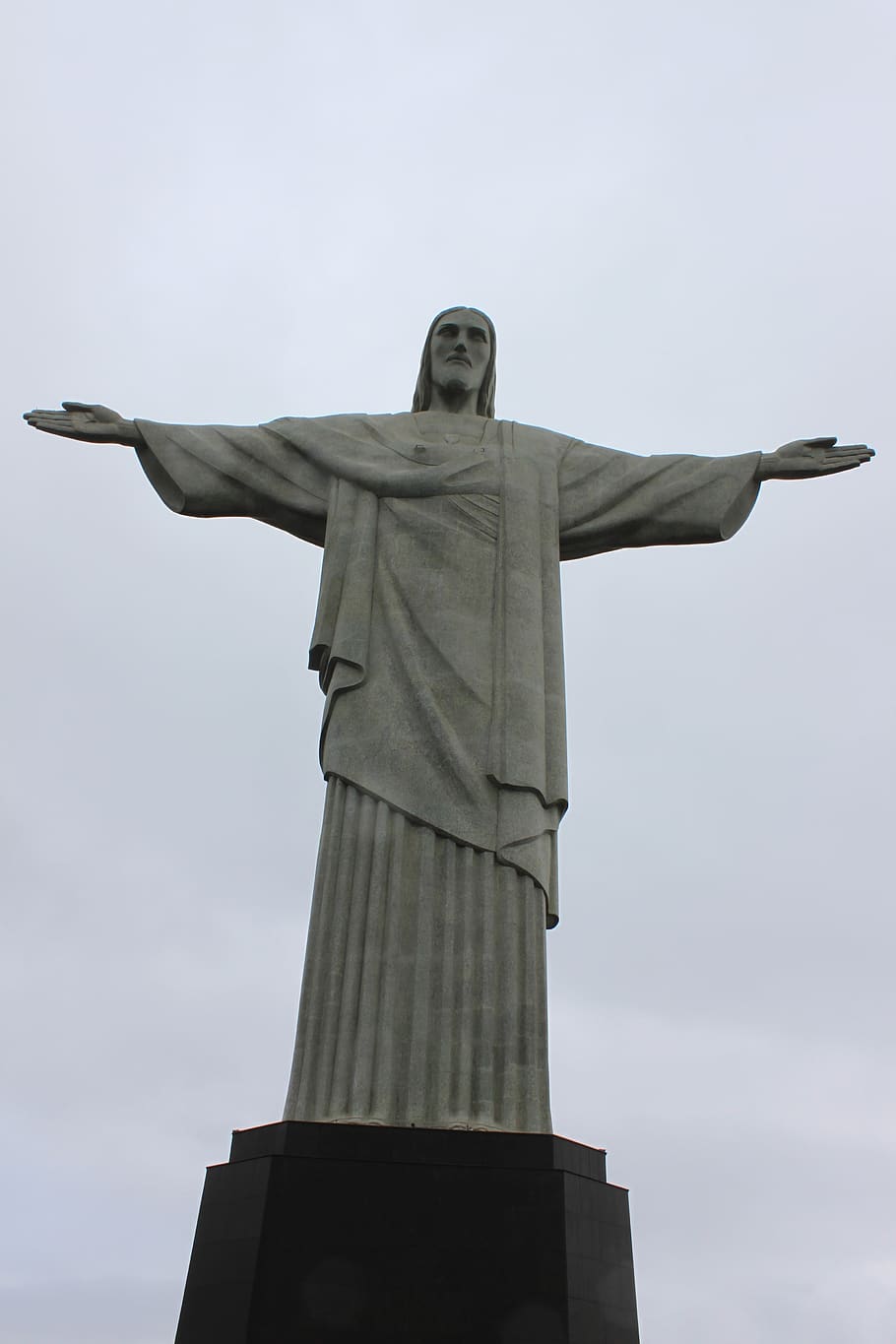 christ the redeemer statue, brazil, corcovado, paul landowski, the national park of tijuca, statue, imposing, world famous, architecture, sculpture