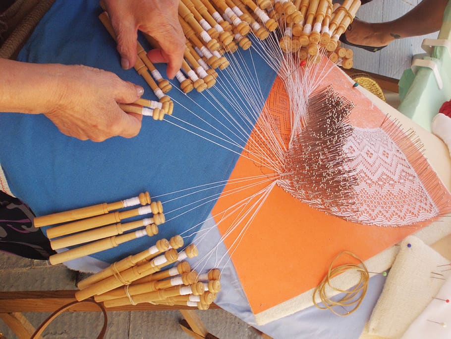 bobbin lace, crafts, sewing, tissue, looms, art, stitches, crochet, weaving, seamstress