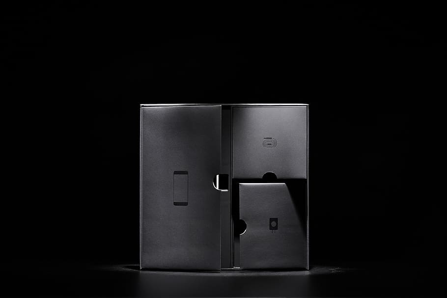 gray, light switch, black, background, light, dark, box, partition, divider, door