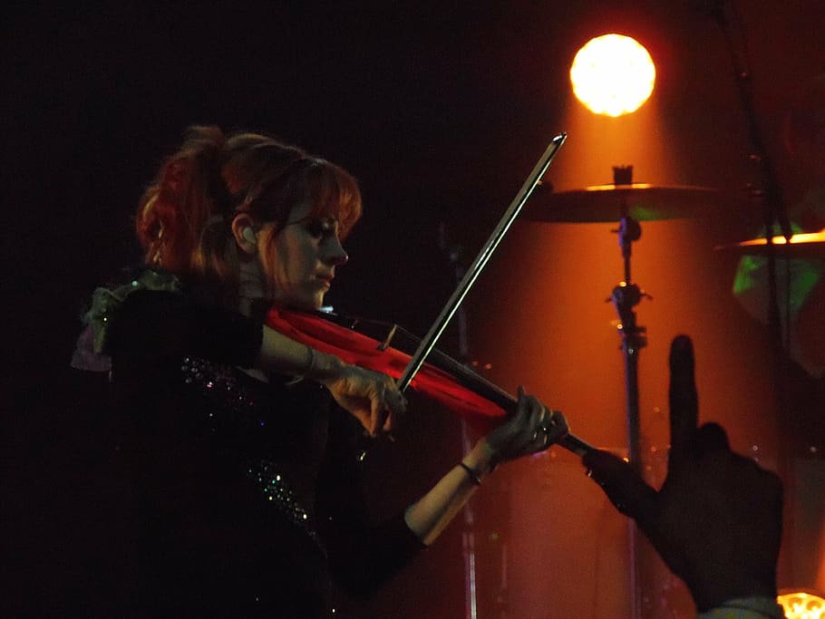 lindsey stirling, talented, techno, music, dancing, violinist, dance, concert, entertainment, show