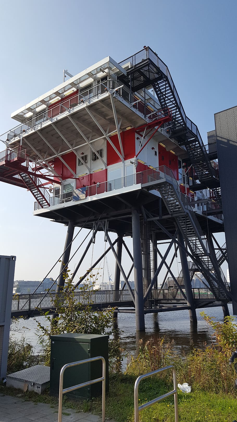 amsterdam, restaurant, radio, rem-island, port, built structure,  architecture, sky, nature, water | Pxfuel