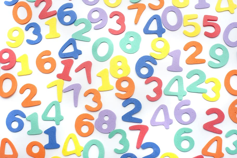 background, numbers, mathematics, geometry, multi colored, number, letter, indoors, alphabet, text