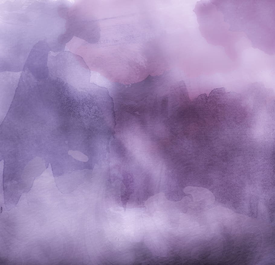 purple, fog decor, watercolors, lilac, violet, background, art, color, paper, splash