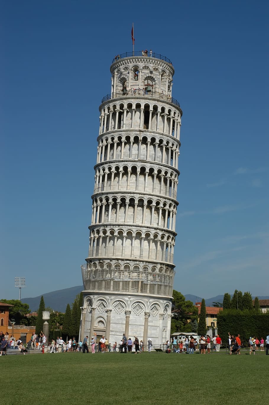 inclinada, torre, Torre inclinada, Pisa, Italia, lugar famoso, Europa, estabilidad, arquitectura, cultura europea