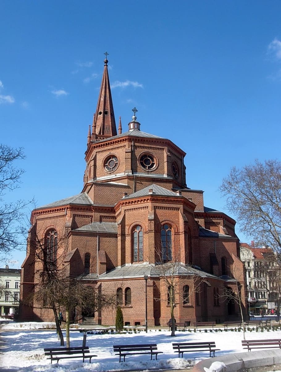 santo peter dan paul, gereja, bydgoszcz, keagamaan, bangunan, eksterior, bersejarah, Polandia, struktur yang dibangun, eksterior bangunan