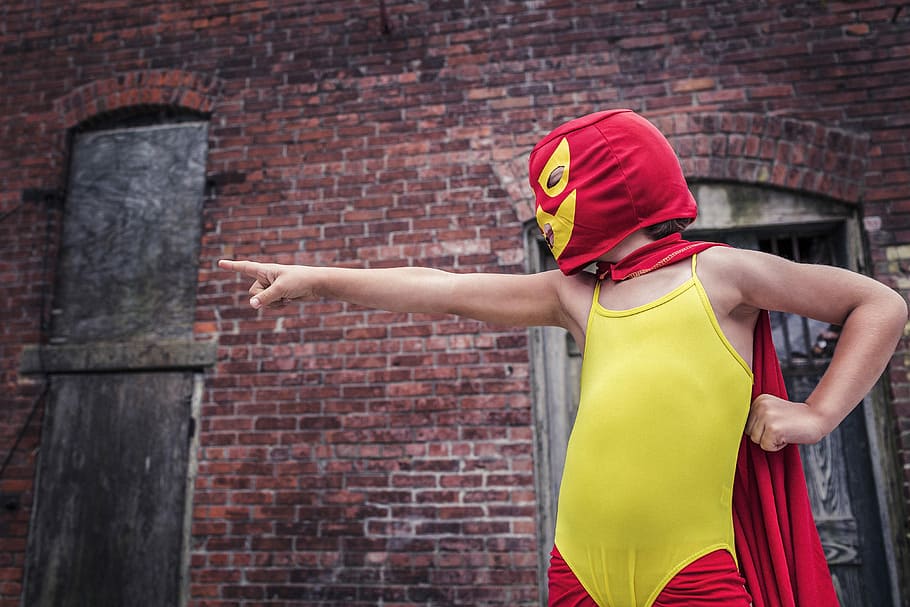 person, mexican wrestler costume, Mexican Wrestler, costume, people, whimsical, lazy, superhero, halloween, cape