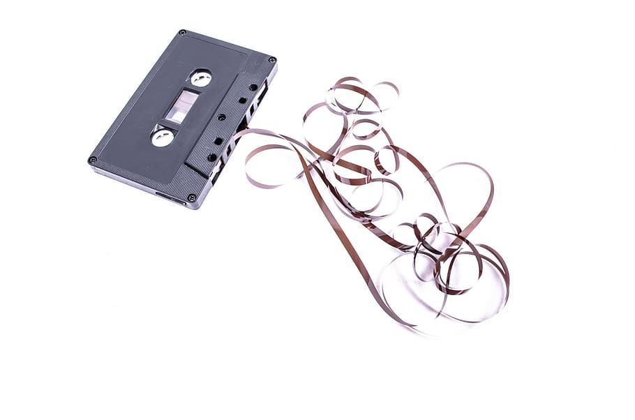 negro, marrón, cinta de cassette, locutor, audio, cassette, comunicación, concierto, cultura, digital