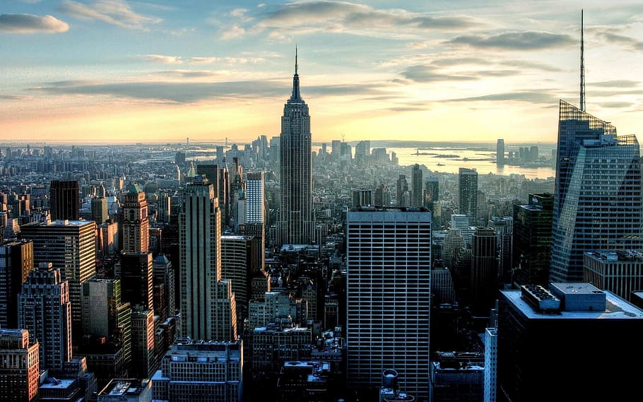 엠파이어 스테이트 빌딩, 뉴욕, 도시, 사진, 건물, 건물 외관, 건축물, 시티, 사무실 건물 외관, 도시 풍경