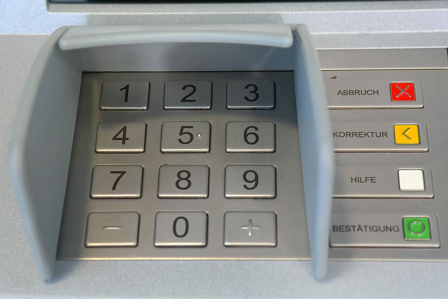 atm machine keypad, ATM Machine, Keypad, keyboard, machine, public domain, technology, business, finance, aTM