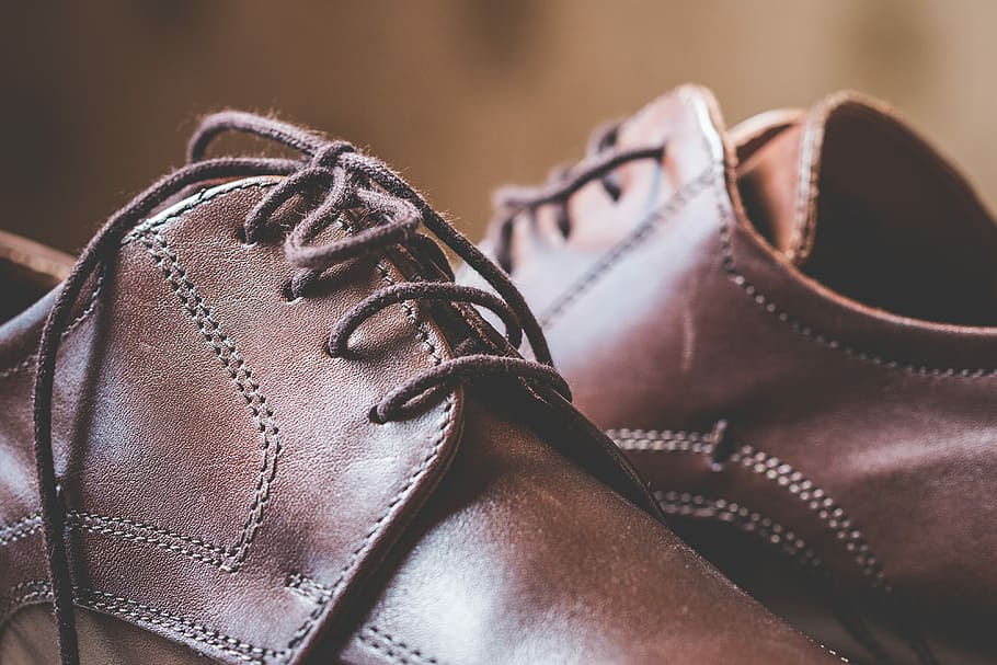 leather shoes shoelaces, close, #2, Brown, Leather, Shoes, Shoelaces, Close Up, fashion, gentleman