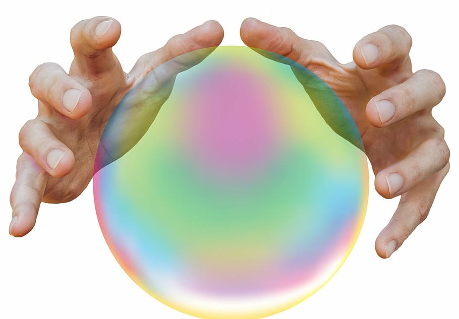 person, hands, iridescent, ball, fortune telling, future, magic, astrology, divination, tarot