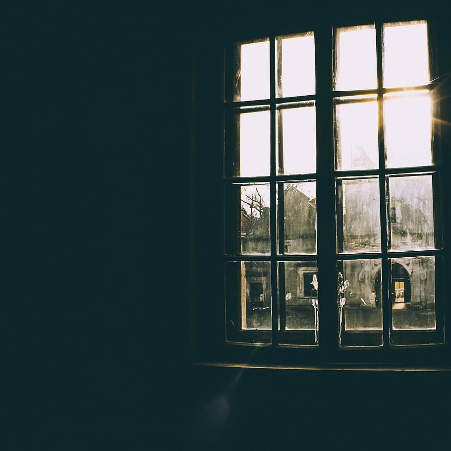 foto, jendela tingkap, gelap, matahari, sinar matahari, jendela, di dalam ruangan, hari, tidak ada orang, melihat melalui jendela