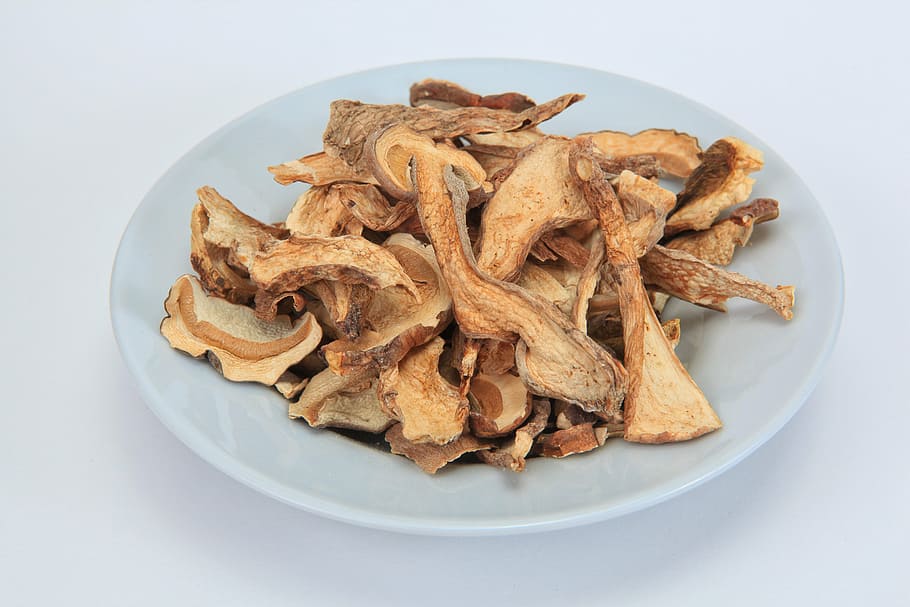 cep, dried, mushrooms, dried mushrooms, preservation, durable, cook, food, food and drink, plate