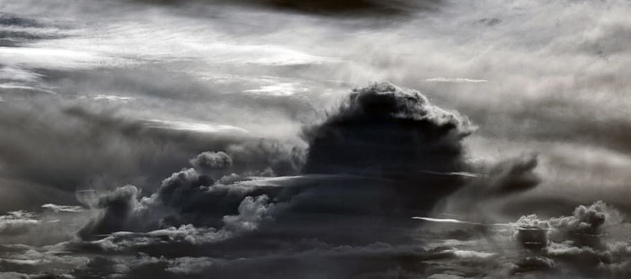 nubes, cloudscape, cielo, naturaleza, clima, atmósfera, estado de ánimo, dramático, nube - cielo, tormenta
