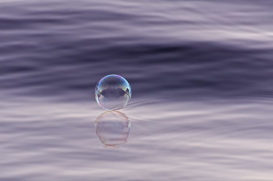 bubble, water, nature, reflection, wet, h2o, floating, soap bubble, ocean, sea